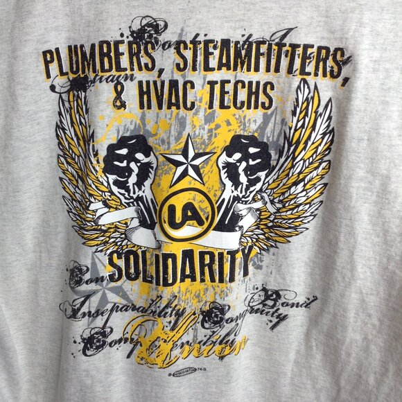 VTG Union Made Teamsters Int'l Brotherhood tee, XL, USA proud, Graphic, Pocketed - Picture 4 of 6